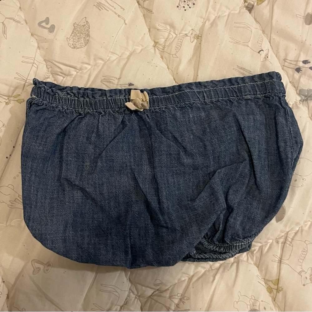 Ralph Lauren Blue Denim Baby Bloomers